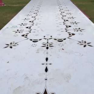 The beautiful table.