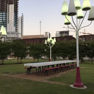 North-east facing view at sunset.