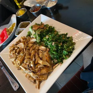 Shawarma plate with veggie