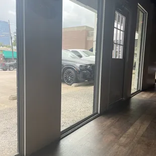 The front door.
