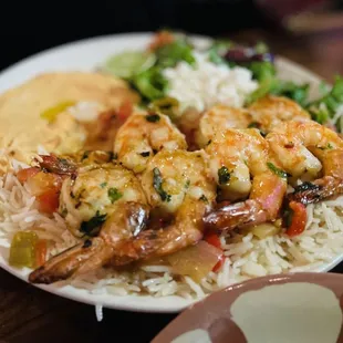 Grilled tiger shrimp so delicious.