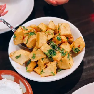 Spicy Garlic Potatoes vn gf
