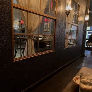 That hot sauce is fiya! Make sure to trya. Love sitting in this lil hallway.