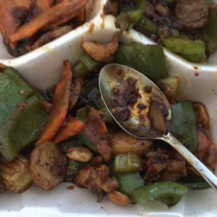 Combo Kung Po after we ate
