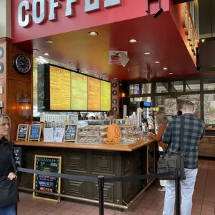customers at the counter
