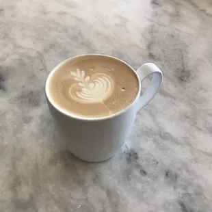 Latte coffee art