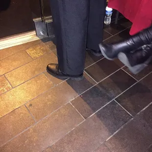 The security manager has NO slack in his slacks. Lol. Inside joke.