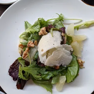 Pear Salad with Shaved Parmesan