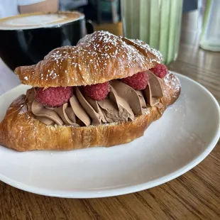 Chocolate Raspberry Croissant