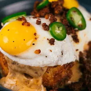 Jalapeno Cheddar Biscuits &amp; Gravy!  Brunch Sat-Sun 10-2p