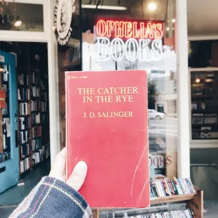 My favorite book, The Catcher in the Rye, bought from Ophelia&apos;s Books.