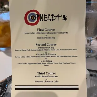 Special Menu