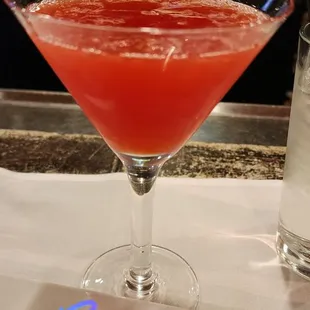 Raspberry martini