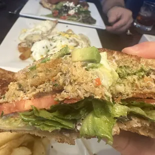 Yummm, loved the crab cake BLT.