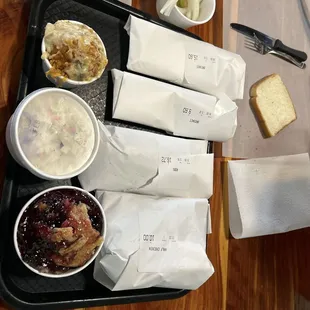 They wrap all the meat, even if it's for here