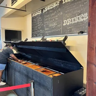 a man working in a restaurant