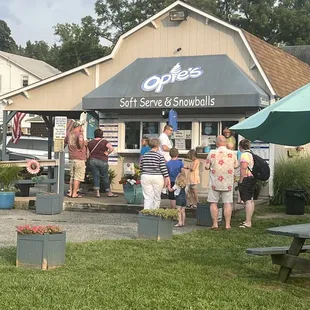 outside