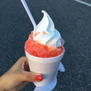Blood orange snow creme