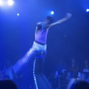 Some acrobats.