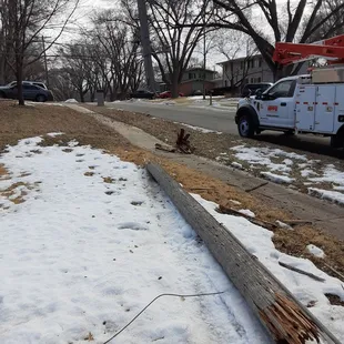 First truck showed up quickly and realized oh s***