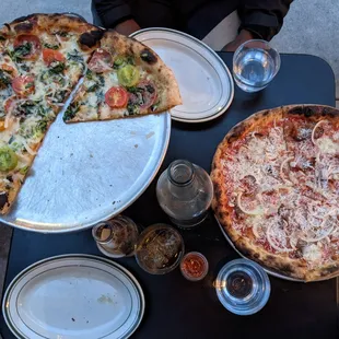 Special - GOUDA, SALAMI, DANDELION GREENS, CHERRY TOMATOES, GREEN GARLIC &amp; PARM with Pops on the side