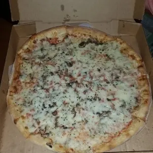 Extra cheese and mushroom!