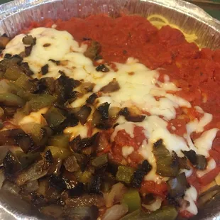 Sausage and Pepper Parmigiana