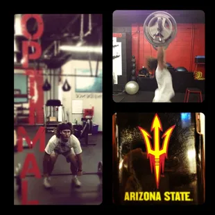 ASU football ball player Kody has been training with O.P.T. since 2010.