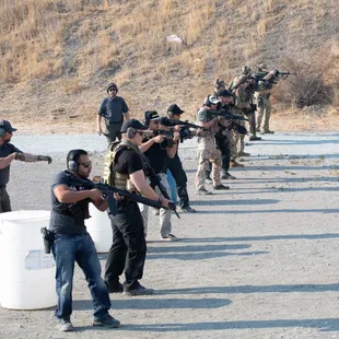 Carbine drills during a TCCC class.