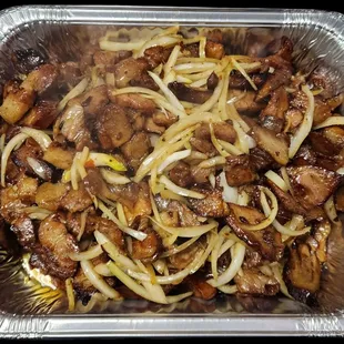 Small Pan Smoked Pork &amp; Onions