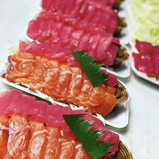 SALMON &amp; AHI SASHIMI