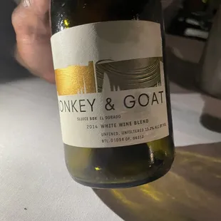 Donkey &amp; Goat White Wine (unfiltered)