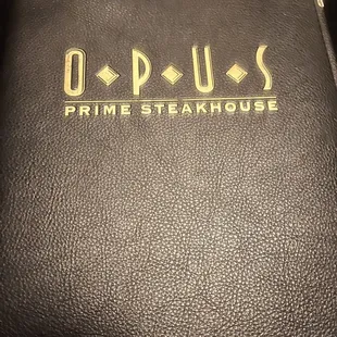 Opus Prime Steakhouse Menu