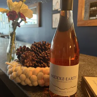 Rotating menu.. keeps you trying wines from all over the world! New Zealand Rose!