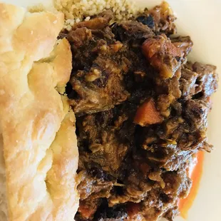 Eggplant + carrots on couscous - 300 grill special