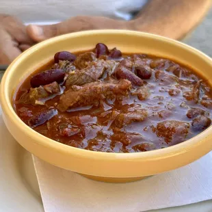 Filet mignon chili - so good.
