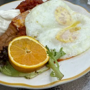 Eggs w/ chile relleno - wonderful!