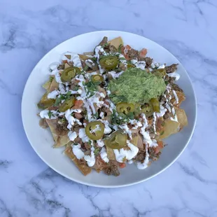 Ranchera asada nachos