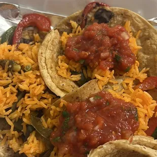 Vegetarian Tacos w/ Salsa