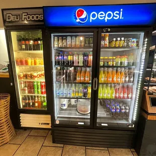 3 fridges full of beverages &amp; treats!