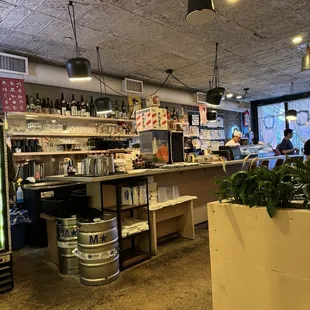 interior, sushi and sashimi