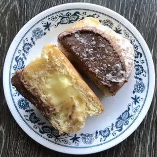 Custard filled with chocolate icing - best one of the bunch