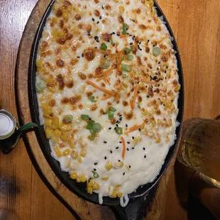 Corn cheese. Lots of cheese to corn ratio.
