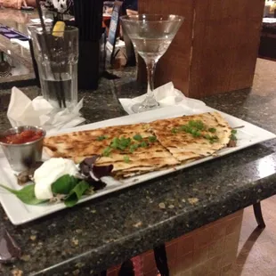 Steak quesadilla.