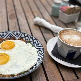 Quinoa Fried Rice Breakfast Fresh Brewed Coffee