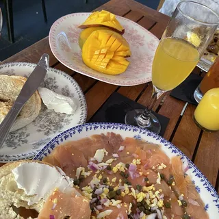 Smoked Salmon Plate Breakfast