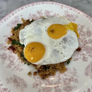 Orange Blossom Quinoa Sunny Side Fried Egg Brunch