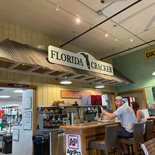 Counter seating.