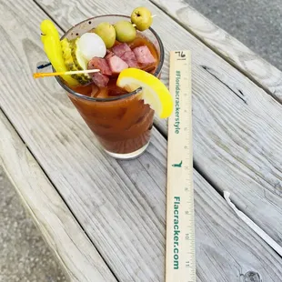 Bloody Mary with our waiting number