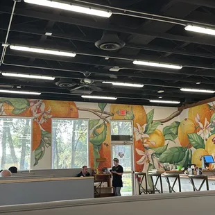 the interior of a restaurant